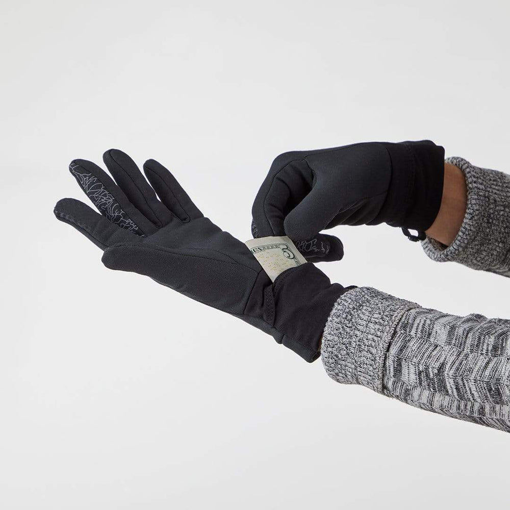 VIA Gloves Go Anywhere Reflective Fleece Gloves pocket