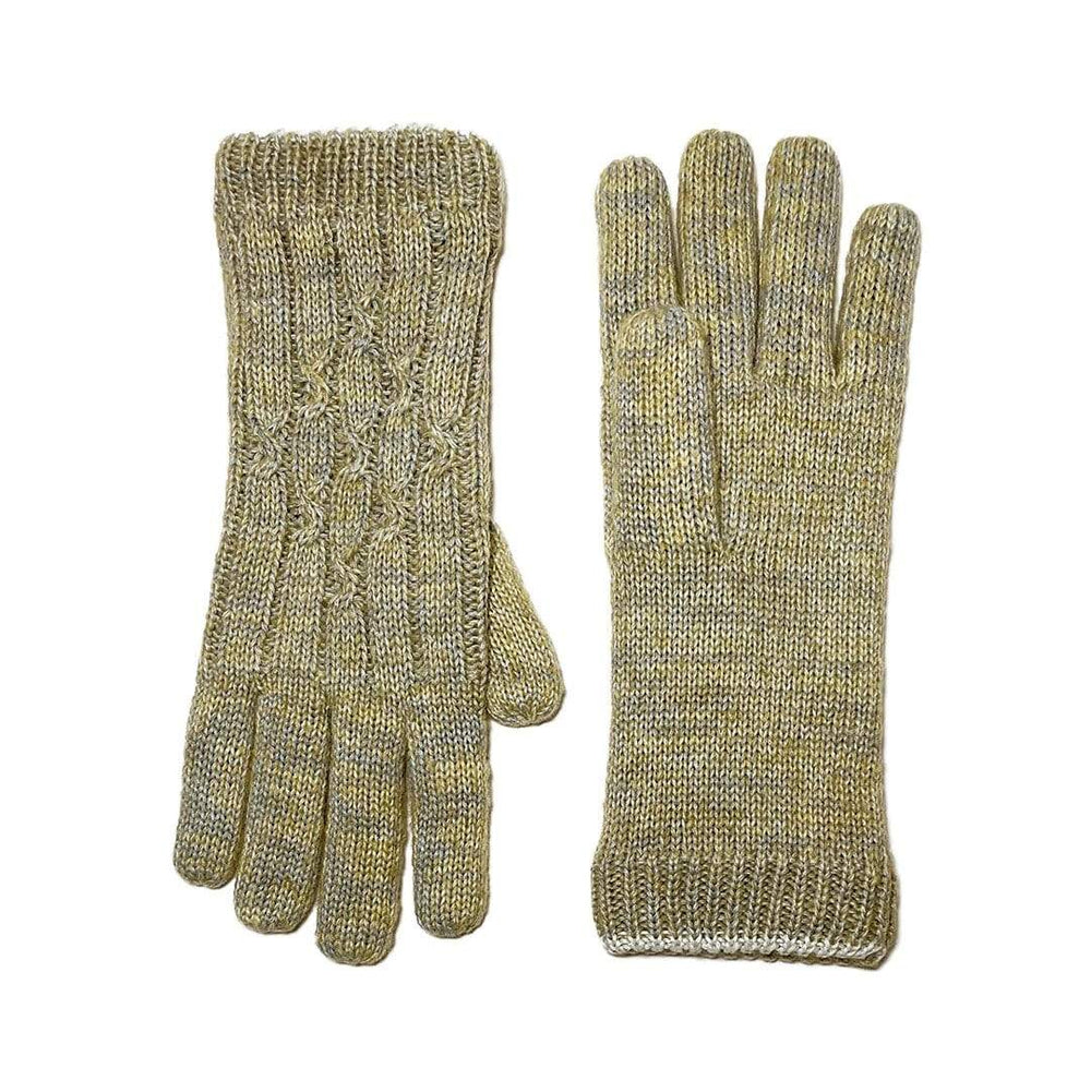 VIA Gloves Pear Recycled Cable Knit Gloves