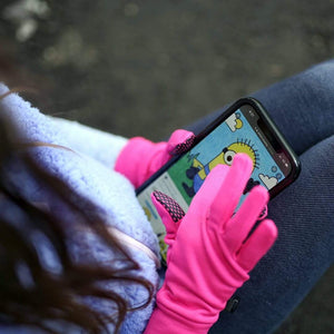VIA Kid's Go Anywhere Reflective Fleece Gloves Touch Screen Friendly