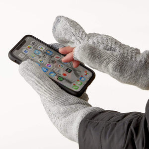 VIA Knit Mittens Recycled Knit Mittens Touch Screen Friendly